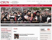 Tablet Screenshot of csun.edu