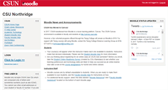 Desktop Screenshot of moodle.csun.edu