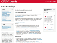 Tablet Screenshot of moodle.csun.edu